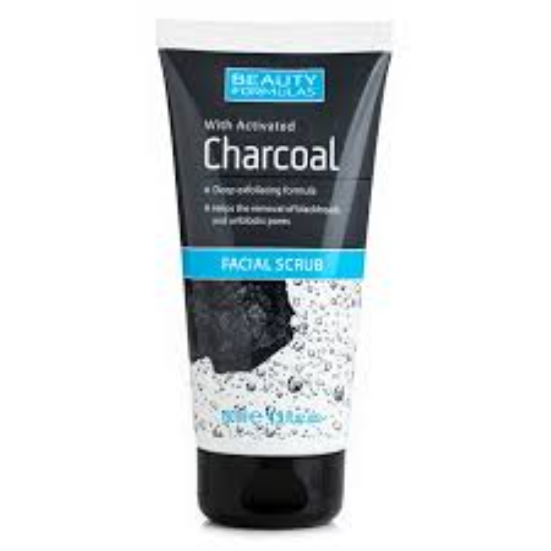 BEAUTY FORMULAS CHARCOAL FACIAL SCRUB 150ML